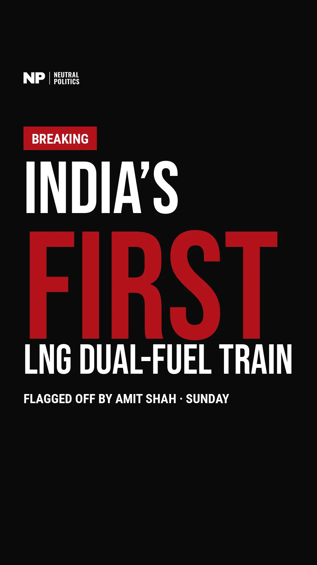 Amit Shah flags off India's first LNG dual-fuel train at Sabarmati