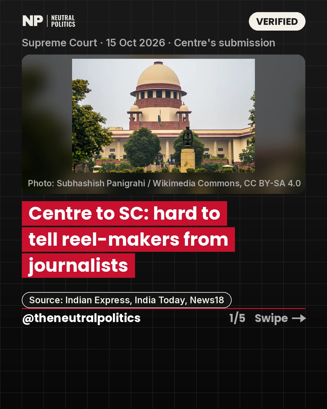 Centre to SC: reel-maker or journalist