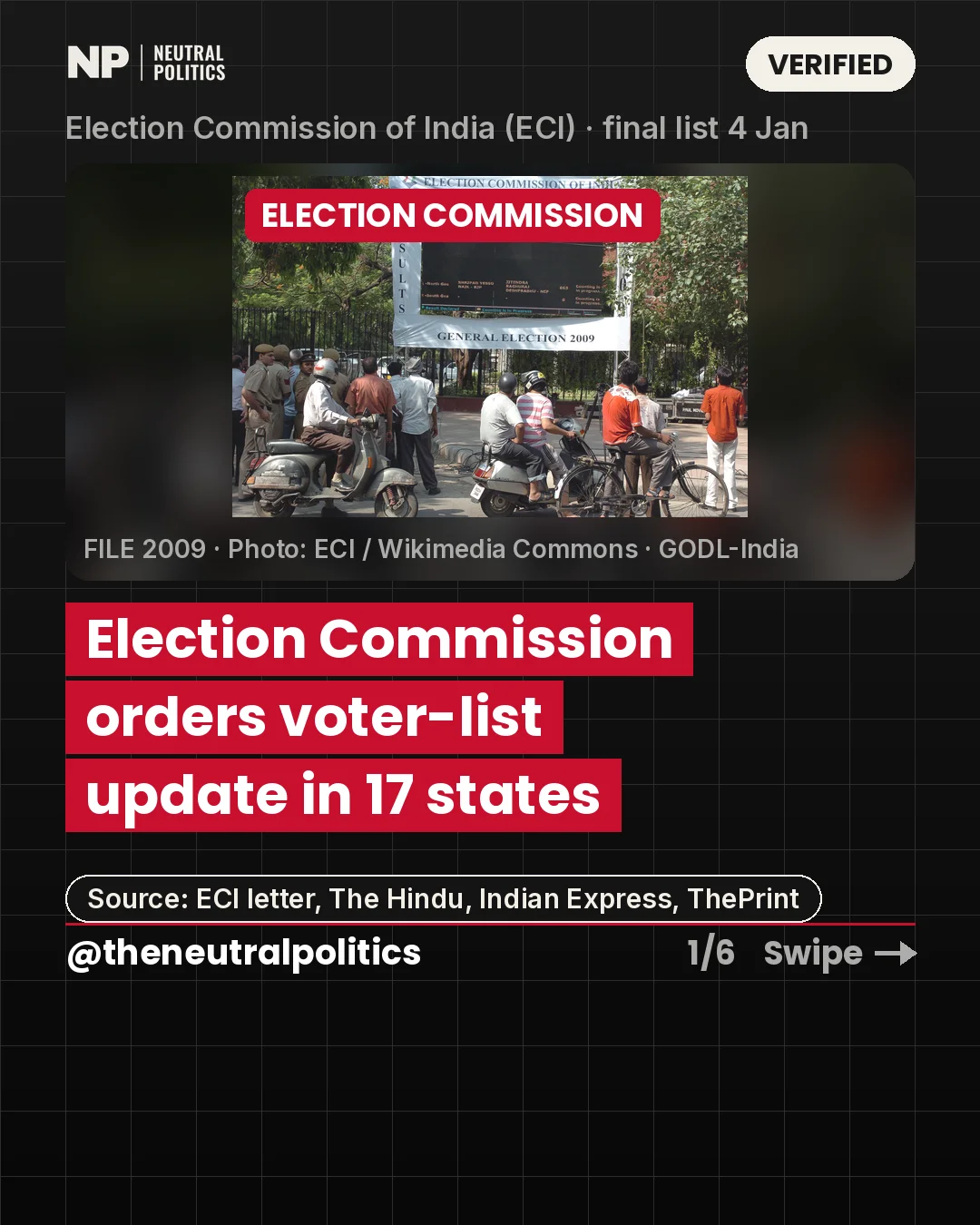 Voter lists updated in 17 states