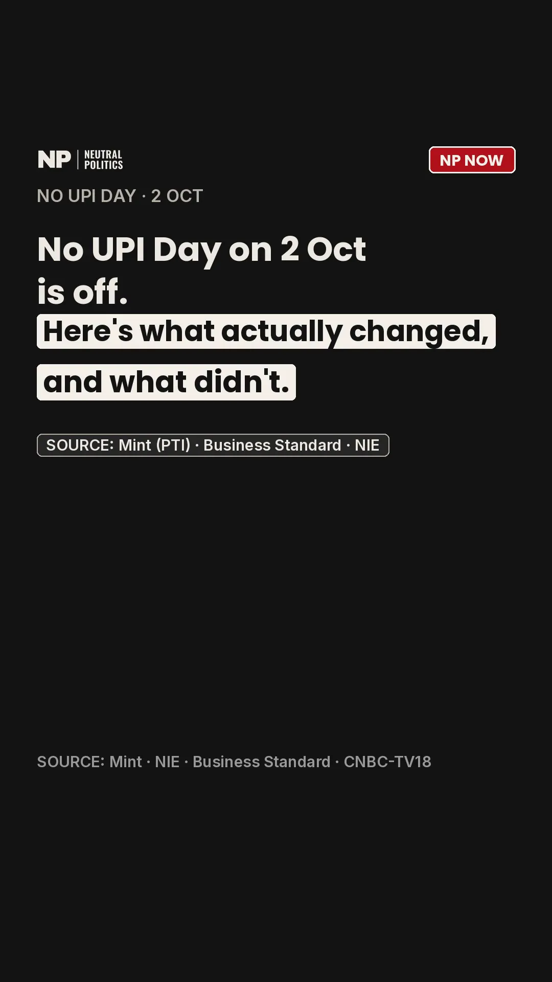 AIMRA and AICPDF call off 2 Oct 'No UPI Day'; the 15 Oct UPI fee is still scheduled